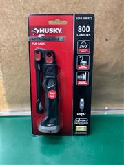 HUSKY 800 LUMENS RECHARGEABLE LED INSPECTION FLIP FLASHLIGHT